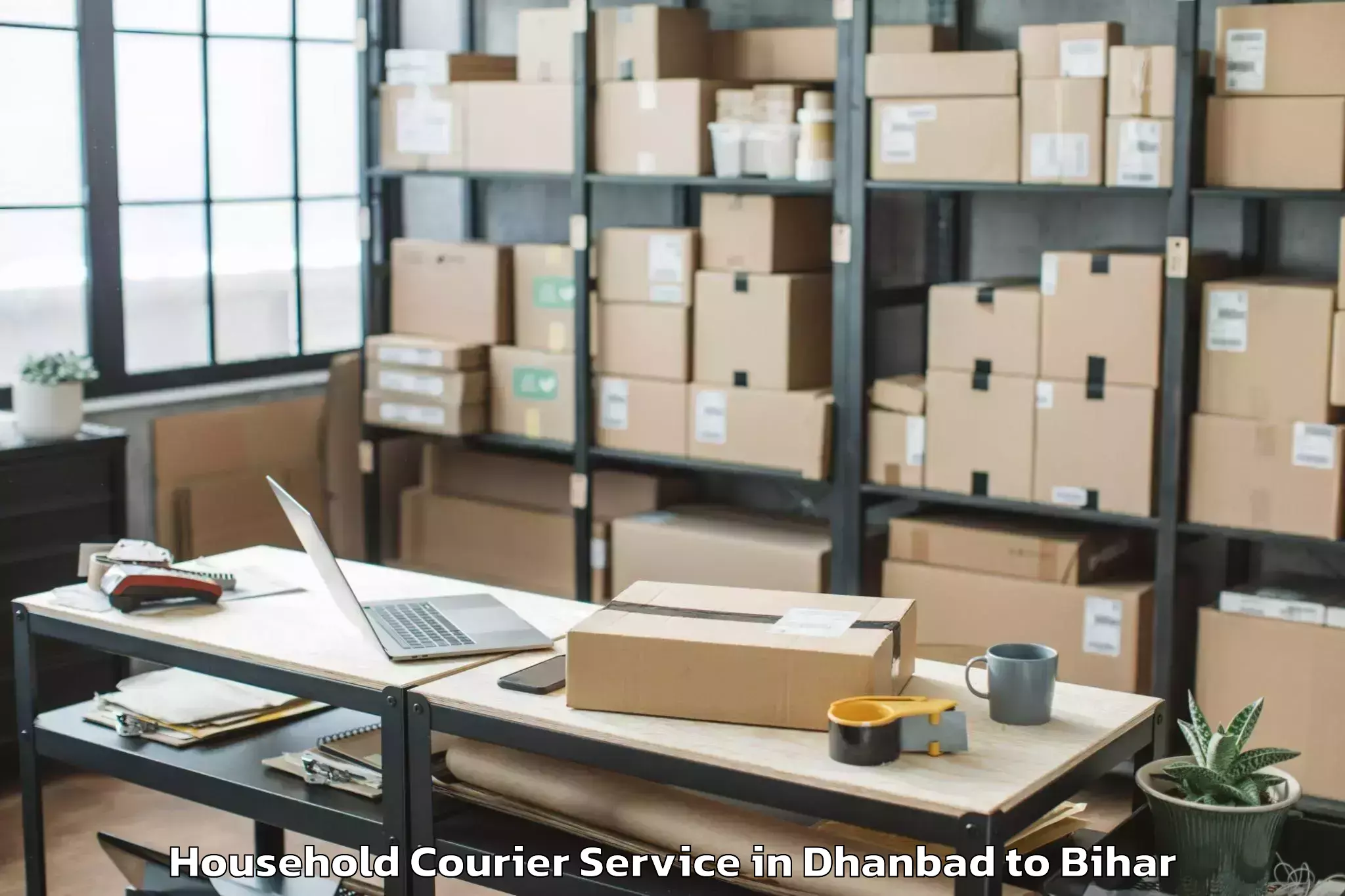 Book Your Dhanbad to Marhaura Household Courier Today